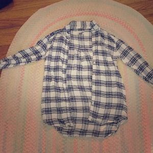 Black and white flannel size 14